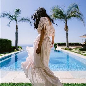 Pitusa Clara dress pale pink petite maxi dress💖